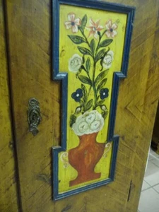 6247. Alter Barock Bauern Schrank Thalmässing Kleiderschrank original bemalt - Bild 1 von 5