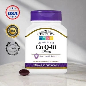 CoQ-10 CoEnzyme Q-10 100mg Support Heart Health,High Potency 90 Capsules - Picture 1 of 3