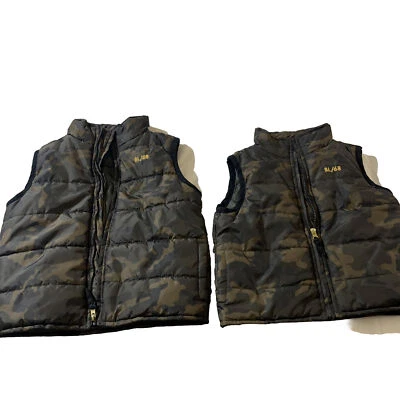 Two Blac Label Boys' Camo Zip Up Vest SZ 2T 4T - Image 1 of 4