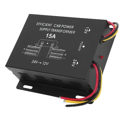 15A 180W 24V-12V DC Voltage Converter Powerful Car Power Supply Voltage - Image 1 of 4