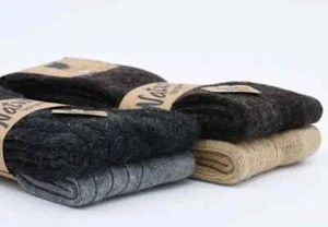 Calcetines de lana de alpaca 4 pares calcetines térmicos naturales de invierno senderismo caminar a casa calcetines - Imagen 1 de 16