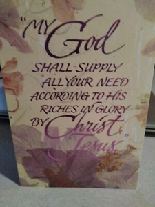 My God Shall Supply Greeting Card - Picture 1 of 4