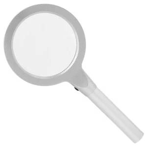 5X 10X Handheld Magnifying Glass 12 LED Illuminated Lighted Magnifier Reading - Picture 1 of 12