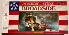 VTG American Heritage Broadside Board Game Milton Bradley 1962 - Bits UNPUNCHED