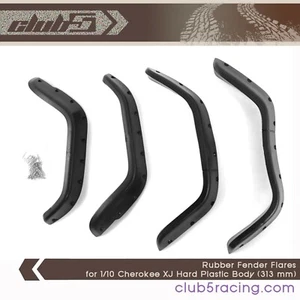 Rubber Fender Flares for 1/10 Cherokee XJ Hard Plastic Body (313 mm) - Picture 1 of 10