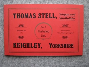 Thomas Stell Keighley Yorks Horse Wagon and Van builder catalogue - Picture 1 of 10
