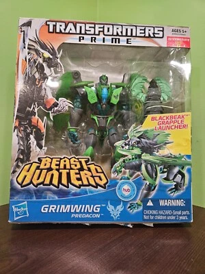 Figura Transformers Prime Beast Hunters Predacon Voyager Class Grimwing SELLADA Foto 1 de 4