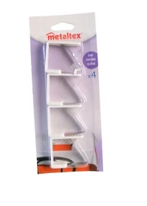 Metaltex mollette per tovaglie 4 mollette per tovaglie porta tovaglie - Foto 1 di 1