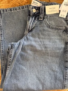 Hollister Low Rise Baggy Jean Stonewashed Blue Denim 2S W26 Short (Actual 29X28) - Picture 1 of 4