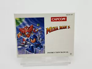 Mega Man 5 Instruction Booklet ONLY! (Nintendo, NES) Booklet * Very Good * - Picture 1 of 7