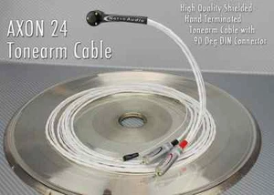 Nerve Audio Axon 24 Tonearm Phono Cable 1.5 meter DH Labs Right Angle DIN - Picture 1 of 7