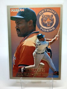 1994 Fleer Team Leaders Cecil Fielder Detroit Tigers #6