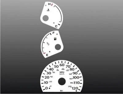 White Face Gauges for 1995-1999 Dodge Neon NON TACH - Image 1 of 4