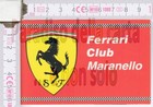 FERRARI CLUB MARANELLO - CALENDARIO TASCABILE - GRAN PREMI F1 2002