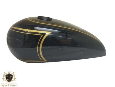 Tanque de gasolina Ariel VB pintado negro con forro dorado|apto para Foto 1 de 4