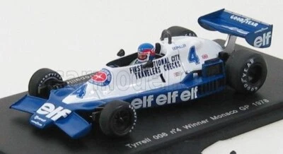 Spark S1730 Tyrrell 008 Winner Monaco GP 1978 Patrick Depailler 1/43 - Immagine 1 di 3