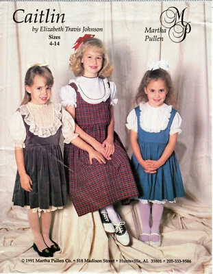 "Caitlin" Jumper ©1991 Martha Pullen by Elizabeth Travis Johnson Girls' 4-14 - Image 1 of 4