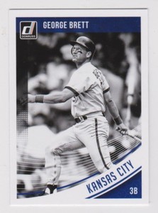 2018 Donruss Black & White Parallel #120B George Brett (Royals)