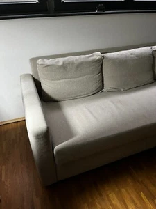 IKEA FRIHETEN 3er-Bettsofa, Farbe Beige - Bild 1 von 4