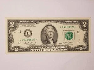 $2 DOLLAR FRN SERIES 2013 SF L04180575* F-1940L* USPM CIRCULATED. - Picture 1 of 2