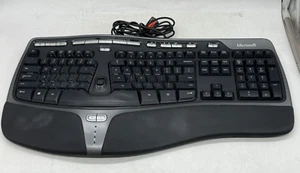 Microsoft Natural Ergonomic 4000 Wired 1048 Keyboard KU-0462 - Picture 1 of 8