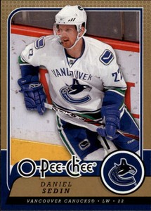 2008-09 O-Pee-Chee Canucks Hockey Card #318 Daniel Sedin