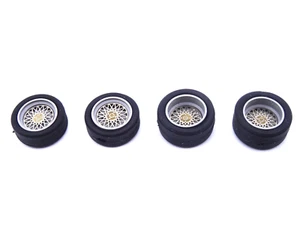 ALEZAN MODELS . ACCESSOIRES 1/43 . SET 4 ROUES AVANT / ARRIERE . BBS . 4 ECROUS - Imagen 1 de 22