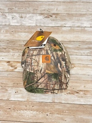 Chapéu de beisebol infantil Carhartt raro bebê árvore real extra marrom camuflado novo com etiquetas - Imagem 1 de 4
