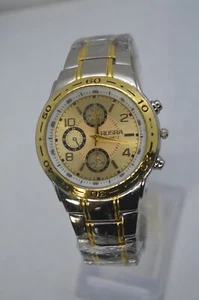 Rosra Two Tone Quartz Chronograph watch ''NEW''  runs great ''30 DAY GUARANTEE'' - Picture 1 of 5