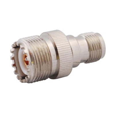 New TNC Female to UHF SO239 Female Jack straight Coaxial Adapter Coax Connector - Image 1 of 3