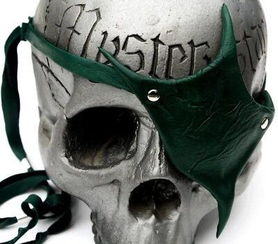 Unique Shape Emerald Green Leather Eye Patch Original from Mysterystar - Image 1 of 4