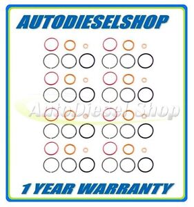 94-03 FORD 7.3 7.3L POWERSTROKE DIESEL FUEL INJECTOR ORING SET OF 8 - OE QUALITY