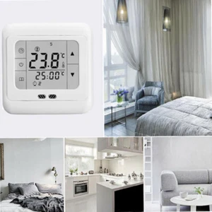 Touchscreen DigitalThermostat Fußbodenheizung Raumthermostat 16A Unterputz 3600W - Bild 1 von 14