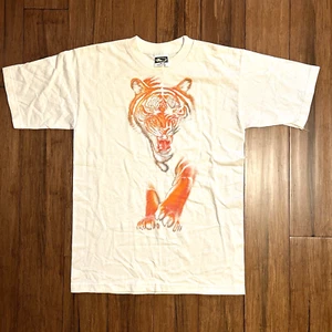 Vintage T&C Surf Designs T Shirt Medium Wild Bengal Tiger Single Stich Rare - Picture 1 of 13