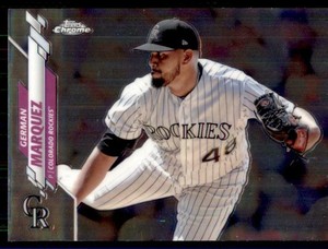 2020 Topps Chrome Base #44 German Marquez - Colorado Rockies