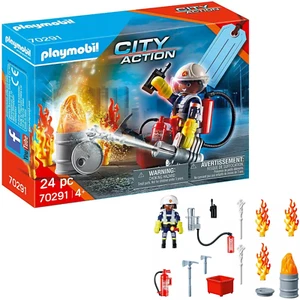 Playmobil City Action 70291 Pompiers Figurines Accessoire Jeux Construction Noël - Imagen 1 de 12
