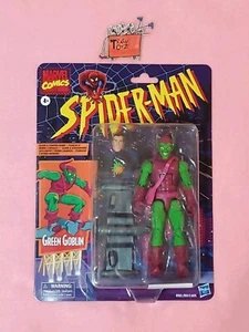 MARVEL LEGENDS RETRO GREEN GOBLIN ACTION FIGURE SPIDERMAN VILLIAN HASBRO - Picture 1 of 3