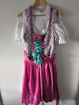 Dirndl + Bluse Landhaus C&A Oktoberfest Gr. 44 Top Zustand - Bild 1 von 4