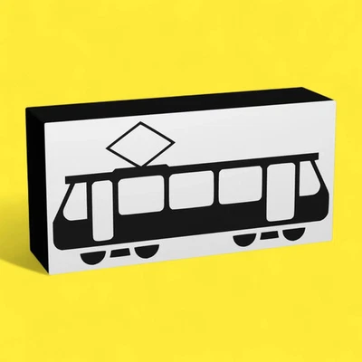 Straßenbahn Verkehrsschild - LED Leuchtbox