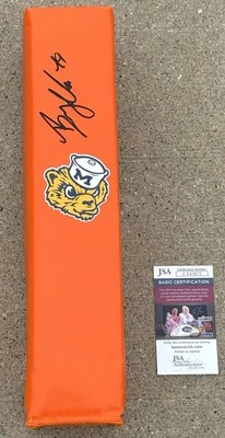 BRYCE UNDERWOOD Wolverines SIGNED Endzone Pylon JSA COA MICHIGAN Football - Image 1 of 2