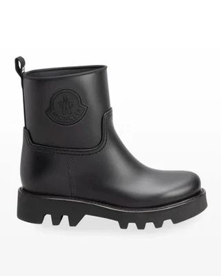 AUTÉNTICOS Moncler Ginette Impermeable Logo Botines de Lluvia Talla 9 EE. UU. Foto 1 de 4