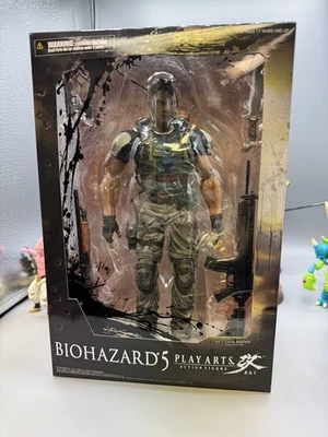 Figura de acción Play Arts Resident Evil 5 Chris Redfield usada vendedor de Estados Unidos RARA Foto 1 de 4