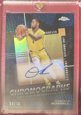 24-25  Topps Chrome Chromographs D’Angelo Russell 8/10 Auto 🔥 - Image 1 of 2