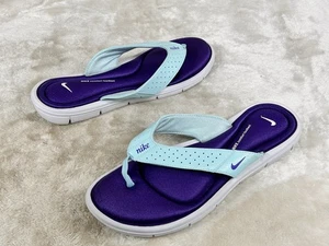 Nike Sandalen Damen 11 Flip Flop Lila & Blau Slipper Freizeit 354925-453 Komfort - Bild 1 von 6