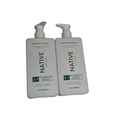 Native Hair Care Eucalyptus Mint 2 in 1 Shampoo Conditioner - Image 1 of 2
