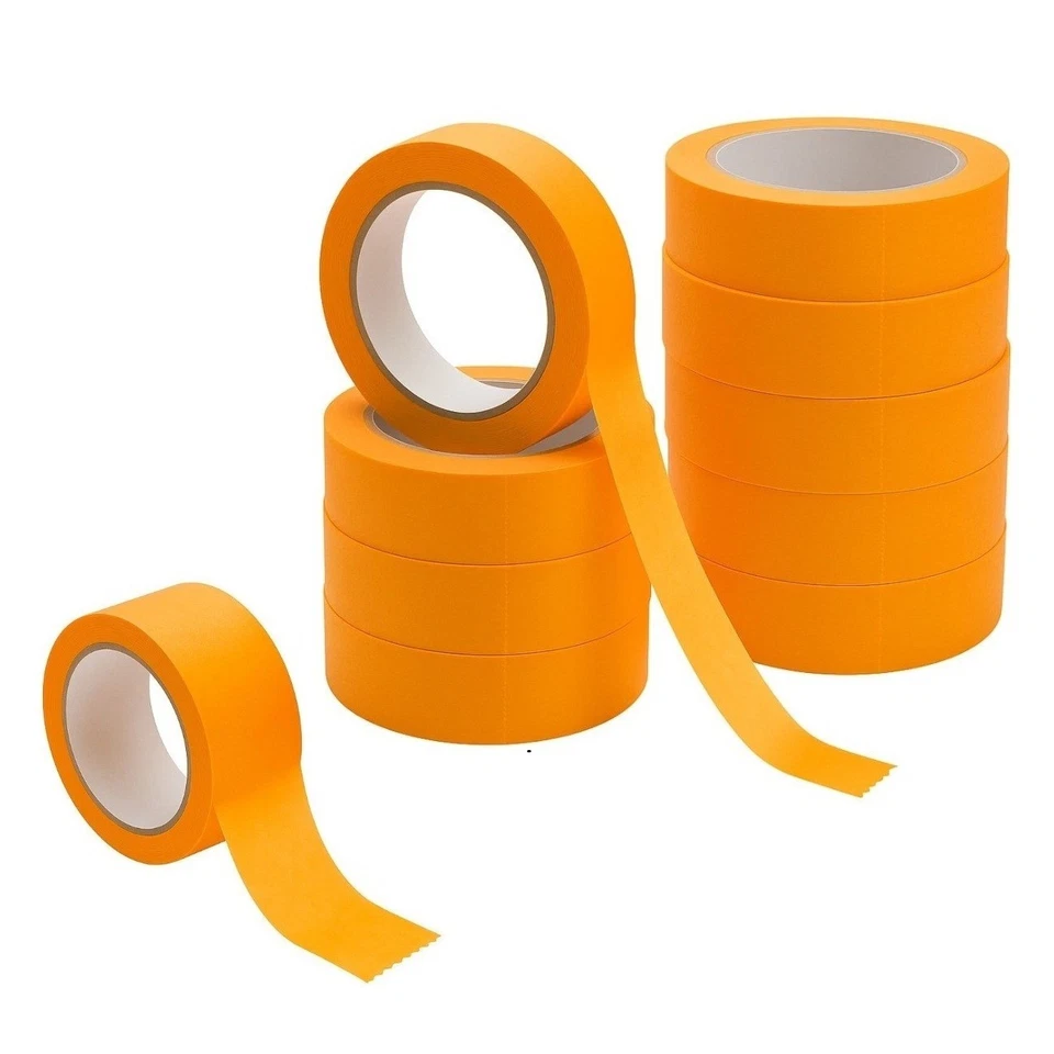 10x Goldband Krepp 50 m Rolle Kreppband Klebeband Malerband Abdeckband - Bild 1 von 1