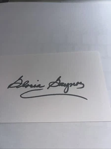 Tarjeta índice 3x5 firmada por Gloria Gaynor I Will Survive - Disco Legend - Imagen 1 de 1