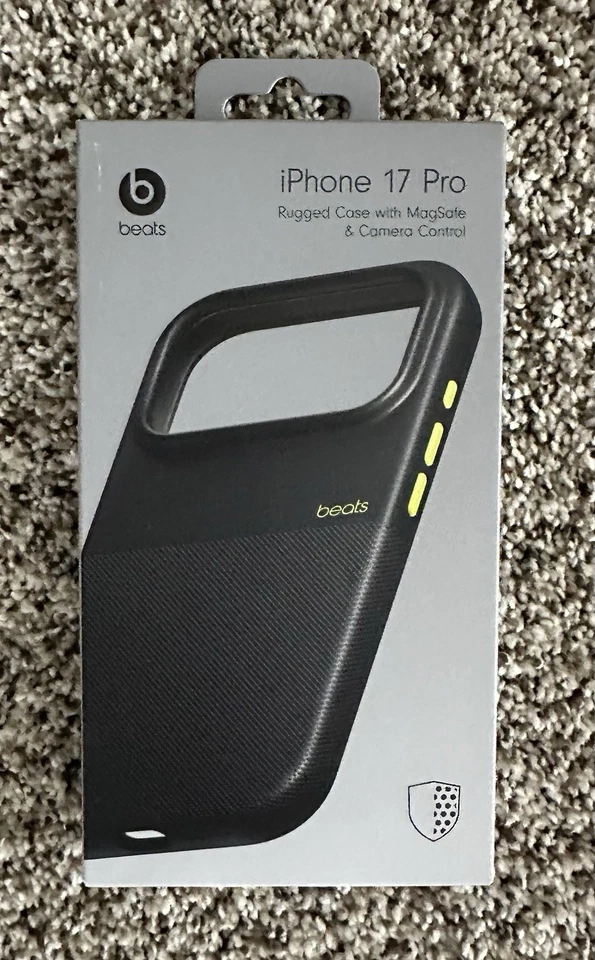 Beats iPhone 17 Pro Rugged Case With MagSafe & Camera Control, Black, New - Image 1 of 2