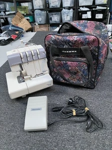 Janome Overlocker MyLock 634D WITH Janome Carry Bag Tested Working - Picture 1 of 18