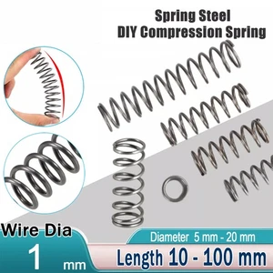 Compression Spring Steel 1 mm Wire Diameter Small Pressure Springs / Coil Spring - Picture 1 of 18